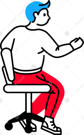 man sitting PNG, SVG