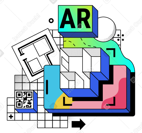 Home design AR app with floor plan PNG, SVG