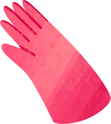 pink rubber glove PNG, SVG