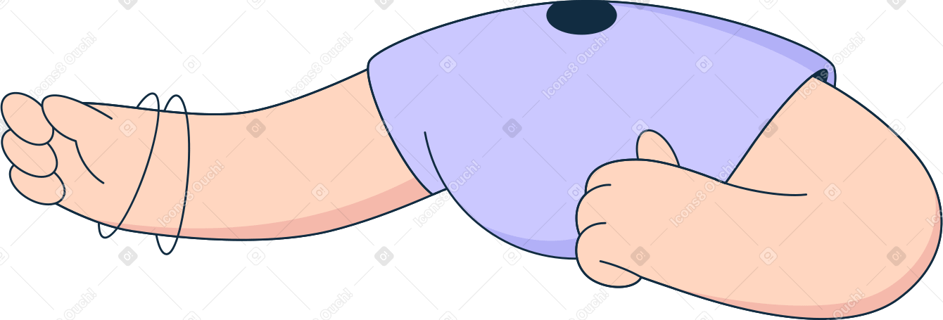 body in a purple t-shirt Illustration in PNG, SVG