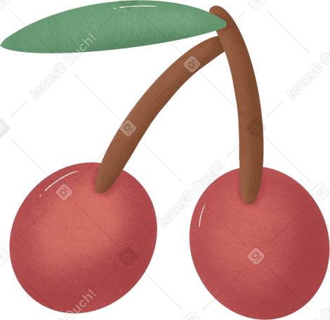 cherry Illustration in PNG, SVG