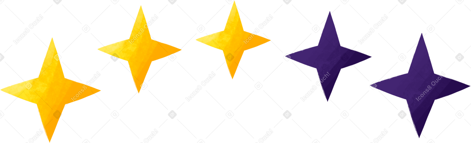 Три звезды рейтинг качества в PNG, SVG