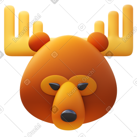 3D moosebear PNG, SVG