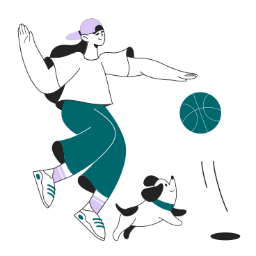 Basketball spielen PNG, SVG