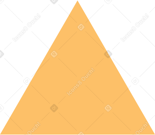 orange triangle PNG, SVG