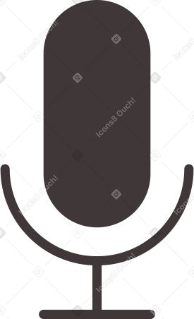 Icono de micrófono en línea PNG, SVG