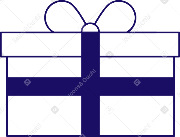 gift with bow PNG, SVG