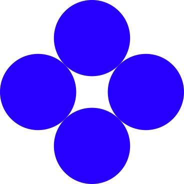 Four circles arranged in a rhombus PNG, SVG