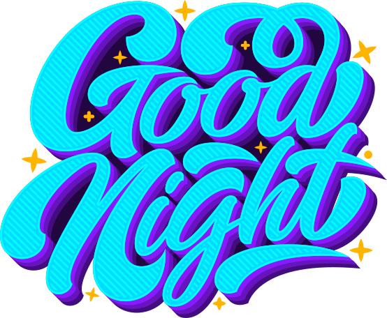 good night Illustration in PNG, SVG
