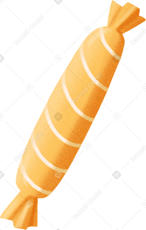 yellow striped candy PNG, SVG