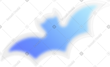 Blue bats PNG, SVG