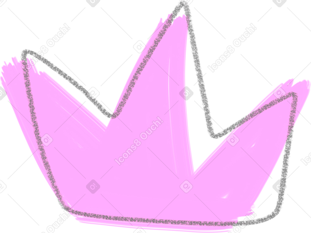 crown pink PNG, SVG