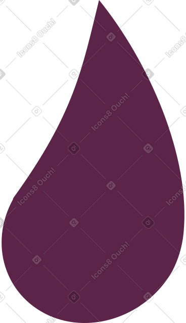 Burgundy drop PNG, SVG