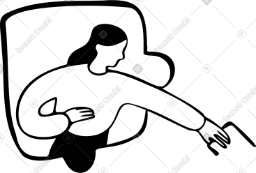 拼图中的女人拿着文件 PNG, SVG