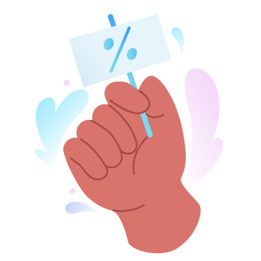 Illustrazione animata La mano che tiene il cartello di vendita con le dita in GIF, Lottie (JSON), AE
