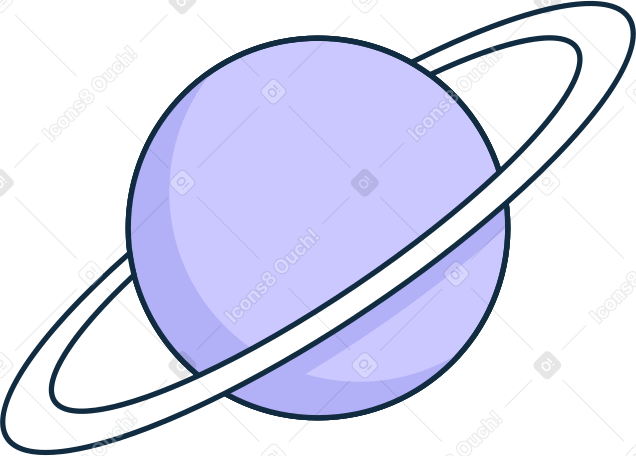 planet saturn animated illustration in GIF, Lottie (JSON), AE