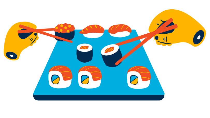 Illustration Sushi aux formats PNG, SVG