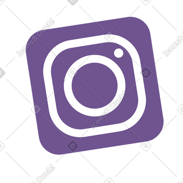 Purple instagram icon动态插图，格式有GIF、Lottie (JSON)、AE