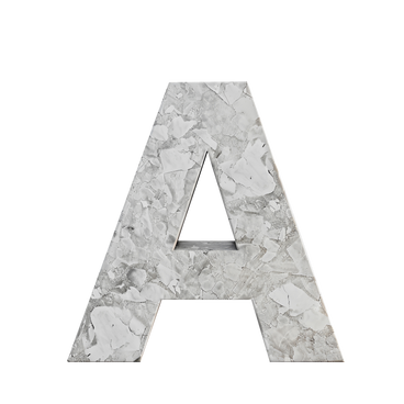 Lettre de marbre a PNG, SVG