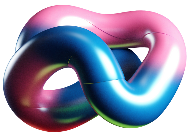 3D abstract glossy form PNG, SVG