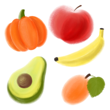 Frutas y vegetales PNG, SVG