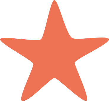 Orange star shape в PNG, SVG