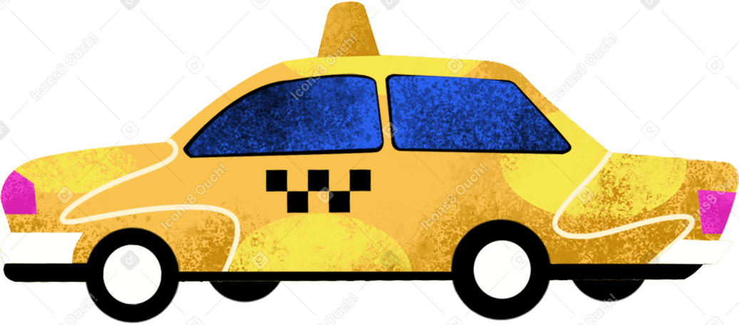 yellow texture taxi PNG、SVG