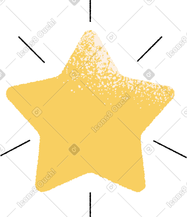 带线的星星 PNG, SVG