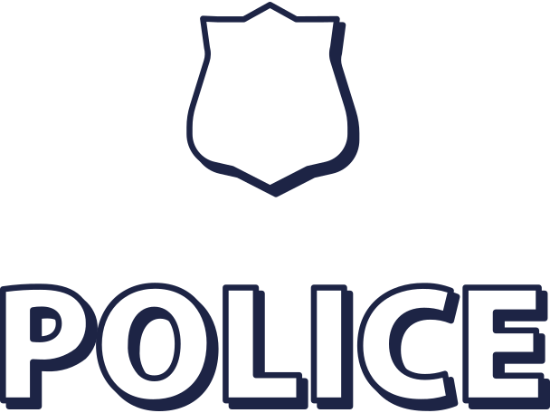 Police sign Illustration in PNG, SVG