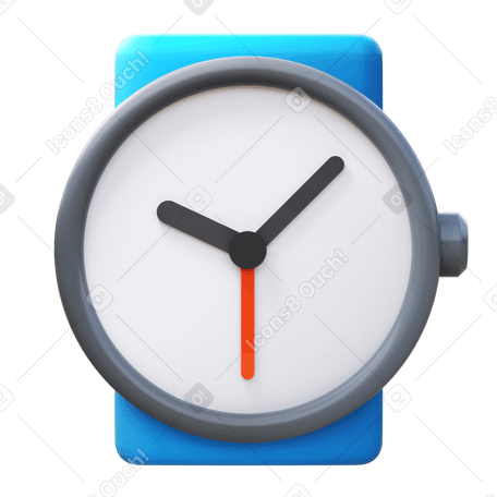 3D watch PNG, SVG