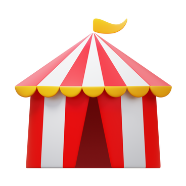 Circus tent PNG, SVG