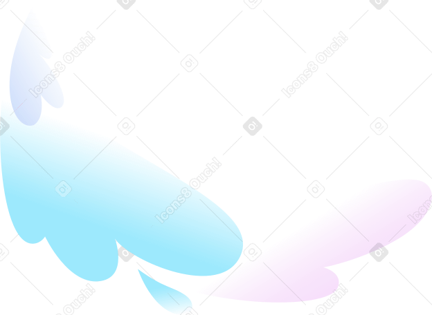 composición decorativa con gotas en colores pastel PNG, SVG