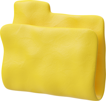 Visão de três quartos de um ícone de pasta amarela PNG, SVG