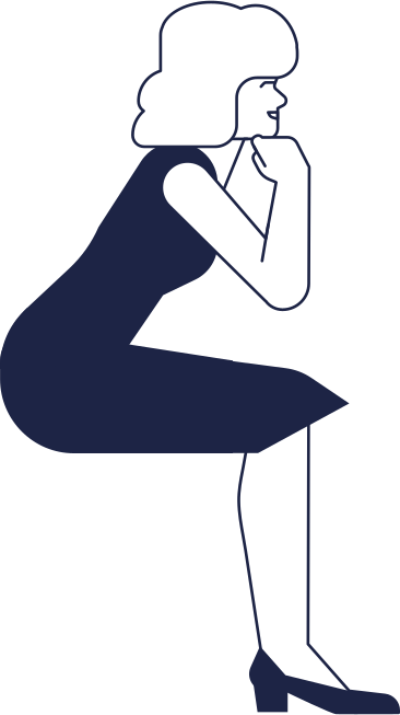 Woman sitting PNG、SVG