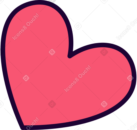 Illustration animée Coeur battant rose aux formats GIF, Lottie (JSON) et AE