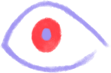 purple open eye PNG, SVG