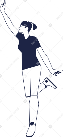 girl line Illustration in PNG, SVG