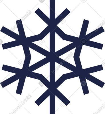 Snowflake line PNG, SVG