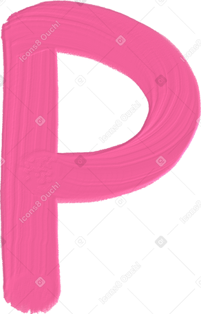 pink letter p PNG、SVG