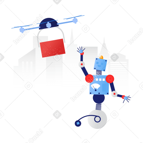 The robot takes the order PNG, SVG