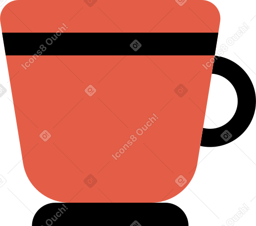 mug with handle Illustration in PNG, SVG