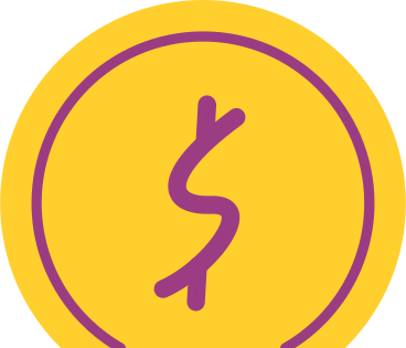 yellow coin with dollar sign PNG, SVG