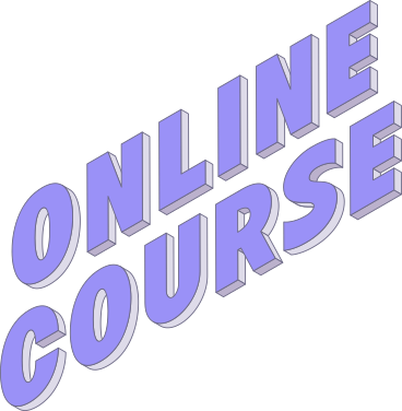 Lettering online course text PNG, SVG