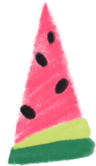 piece of watermelon PNG, SVG