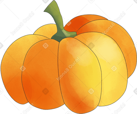 orange pumpkin Illustration in PNG, SVG