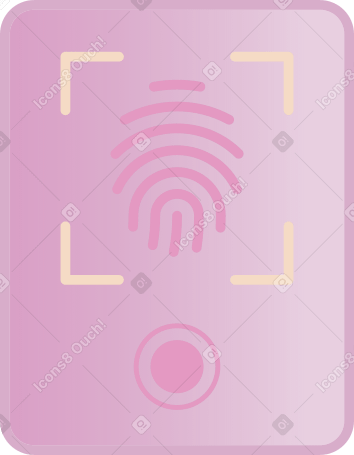 frame with fingerprint PNG, SVG