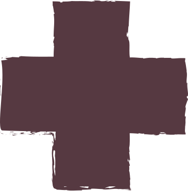 Dark brown cross PNG, SVG