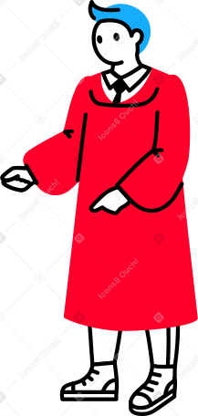 judge in robes PNG, SVG