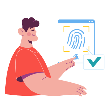 Fingerprint verification PNG, SVG