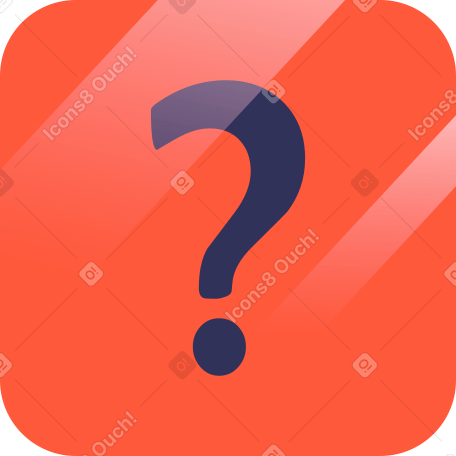 question mark icon Illustration in PNG, SVG